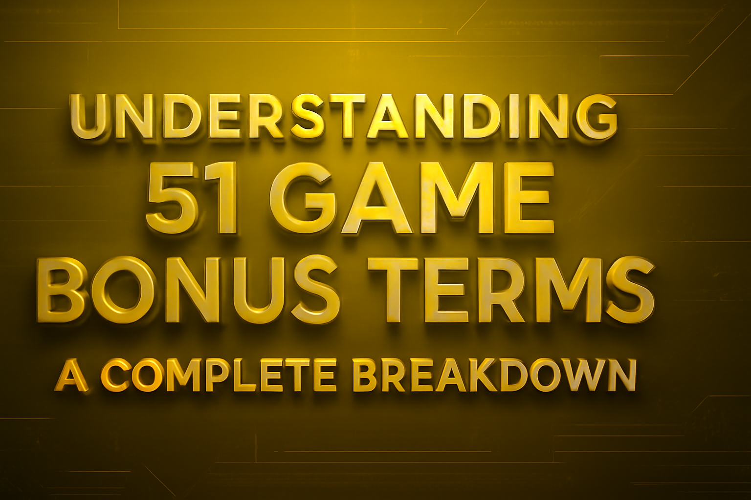 An informative scene depicting 51 Game Notices with high-tech design elements.