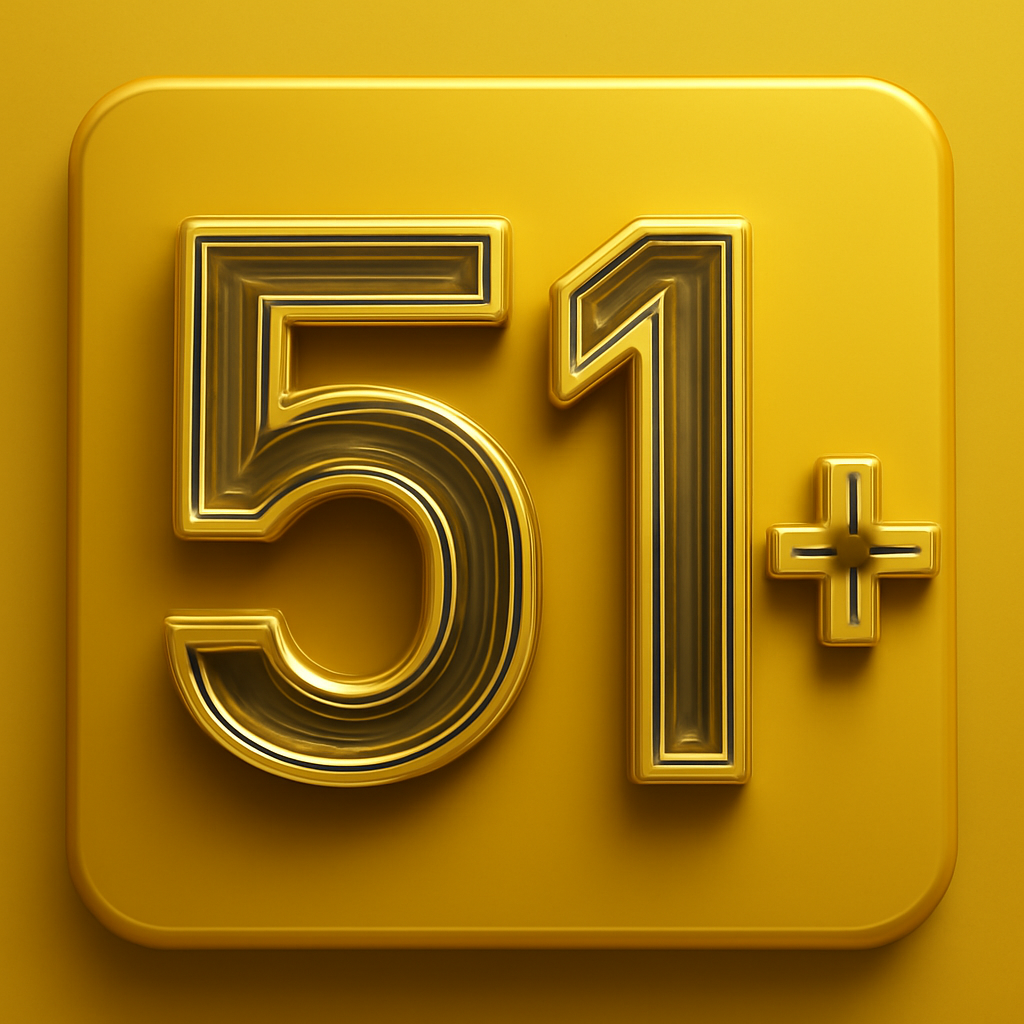 A badge icon illustrating 51 Game Notices in a professional style.