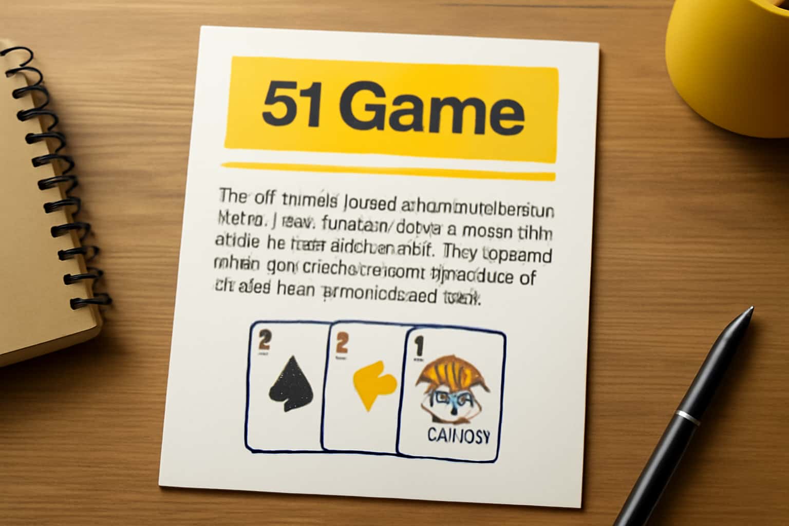 An informative scene depicting 51 Game Notices with high-tech design elements.