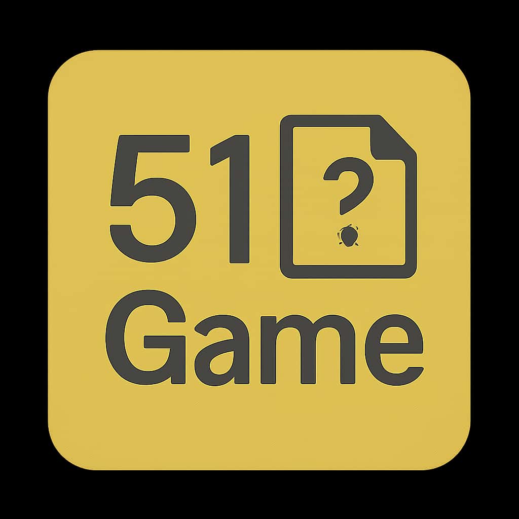 A badge icon illustrating 51 Game Notices in a professional style.