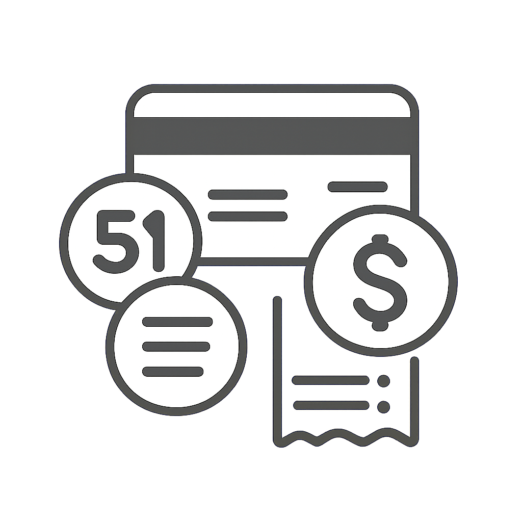 A badge icon illustrating 51 Game Notices in a professional style.