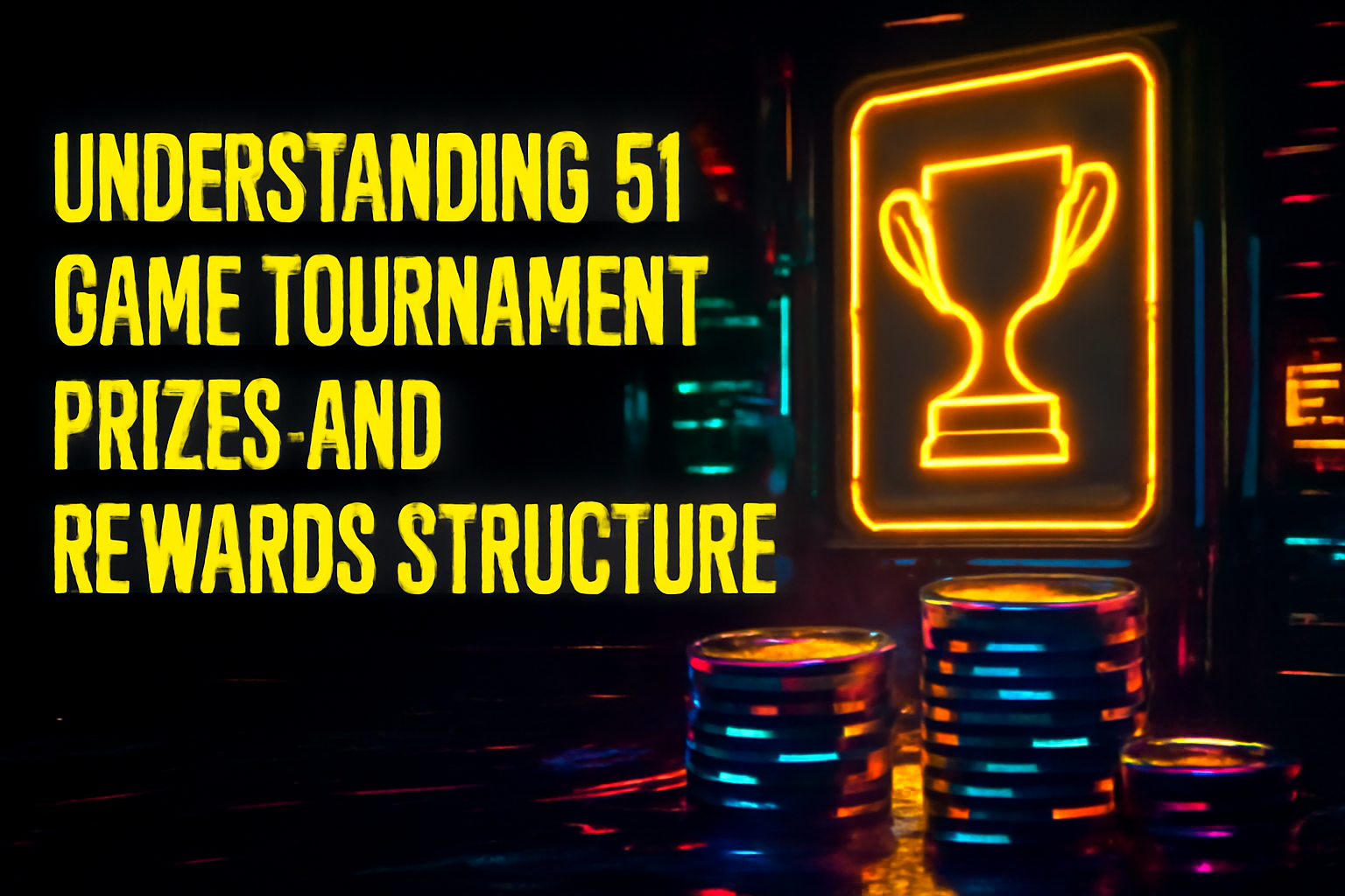 An informative scene depicting 51 Game Notices with high-tech design elements.