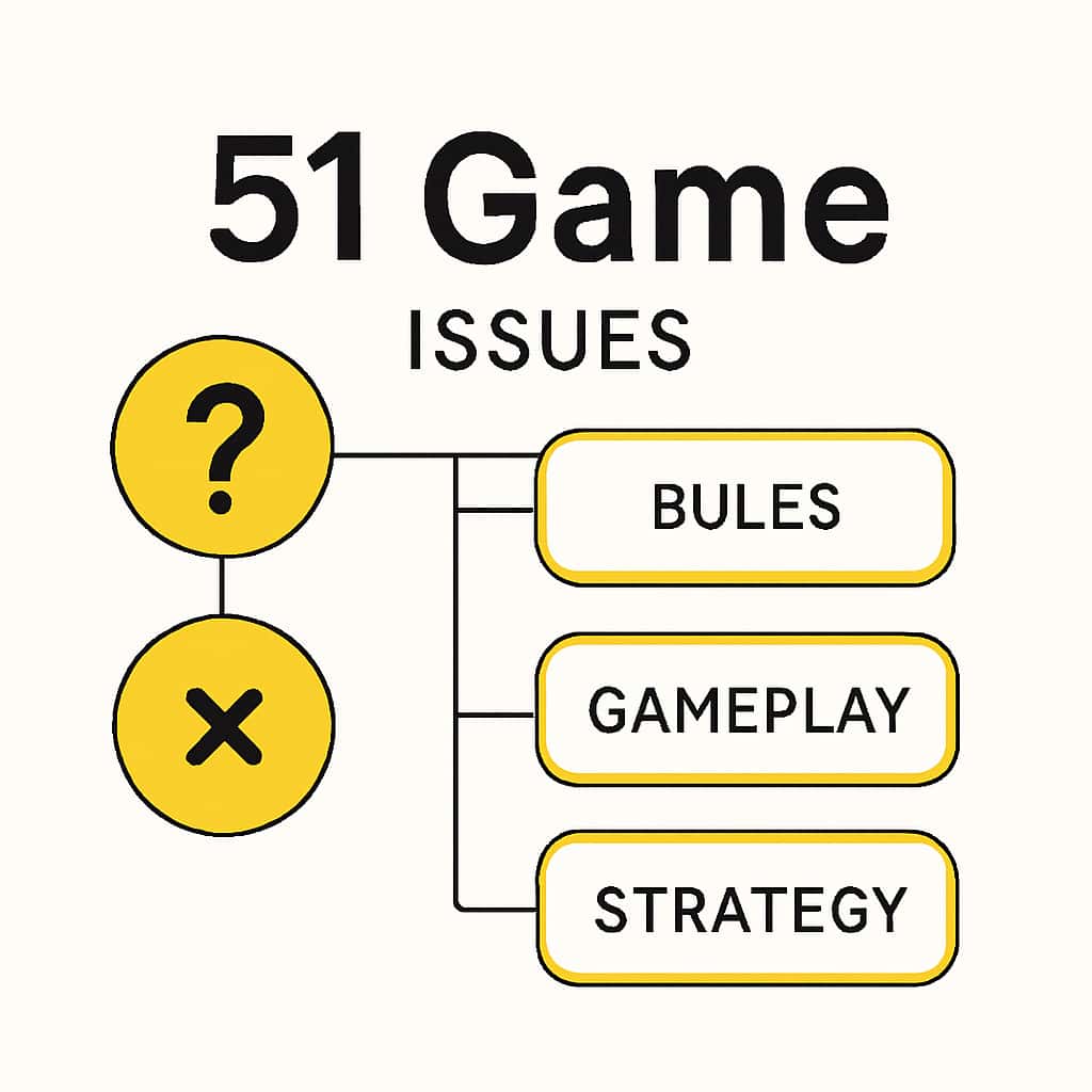 An illustrative diagram outlining common issues in 51 Game.