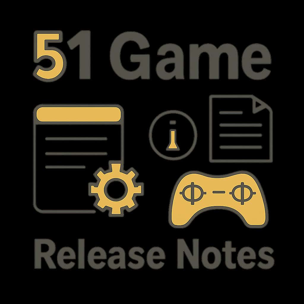 An illustration depicting a section of the 51 Game Release Notes.