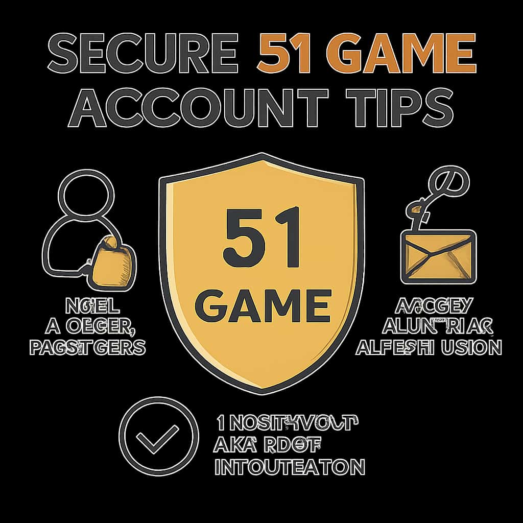 Illustration explaining strategies for securing a 51 Game account.
