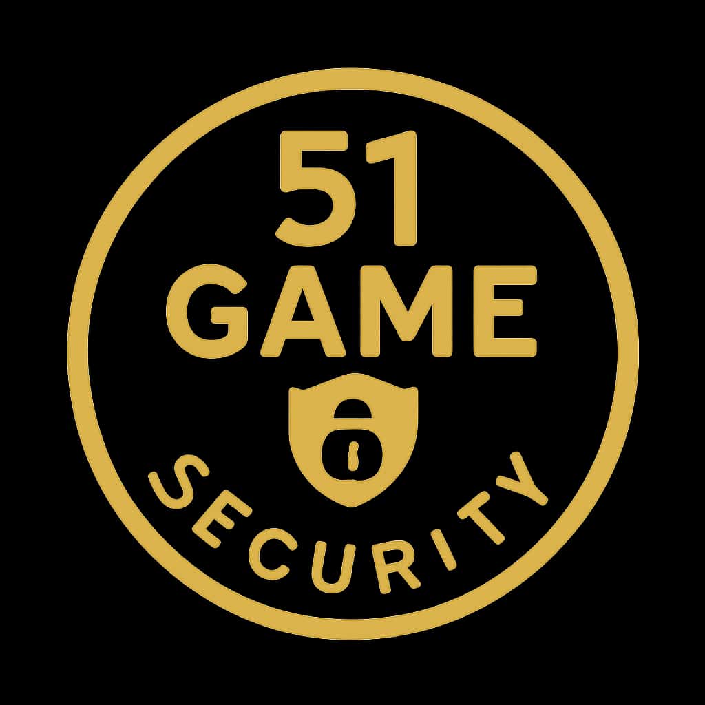 A professional badge symbolizing 51 Game Security.